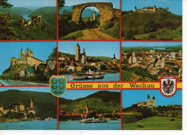 Ansichtskarte Grüsse aus der Wachau - Mehrbildkarte